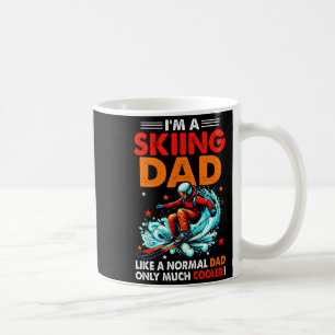 Caneca De Café Um pai que esquia definição muito mais legal engra