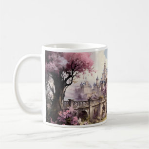 Caneca De Café Um Palácio No Estilo De Aquarela