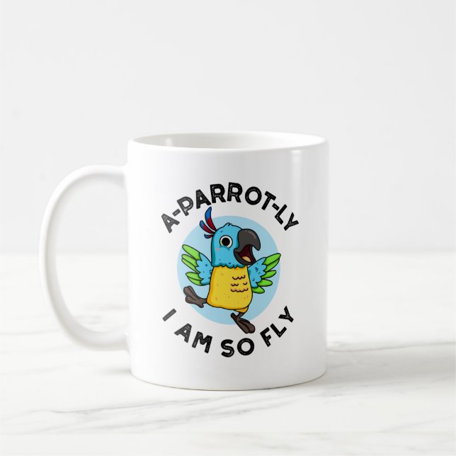 Caneca De Café Um papagaio Eu Sou Tão Engraçado Animal Papagaio (Esquerda)