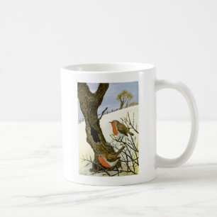 Caneca De Café Um par de robins