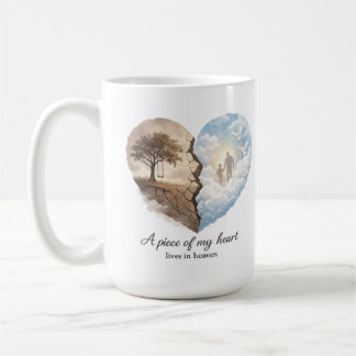 Caneca De Café Um pedaço do meu coração vive no Memorial do Céu 
