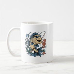 Caneca De Café um peixe sorridente