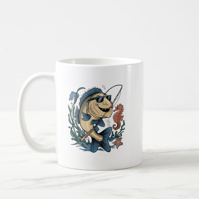 Caneca De Café um peixe sorridente (Esquerda)