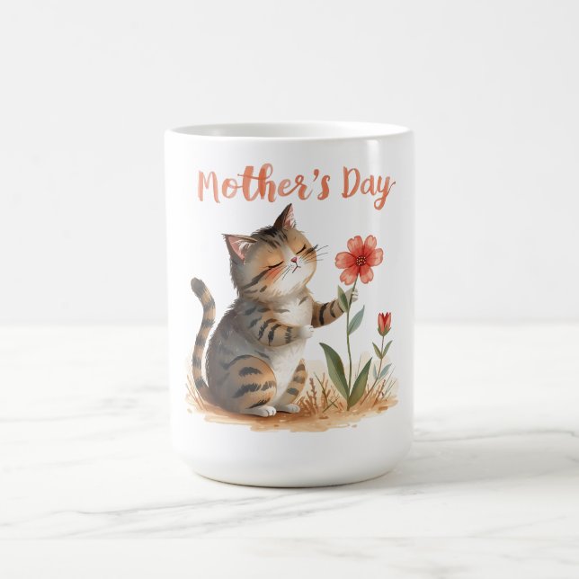 Caneca De Café Um Pequeno Presente de Gato para a Mamãe (Centro)