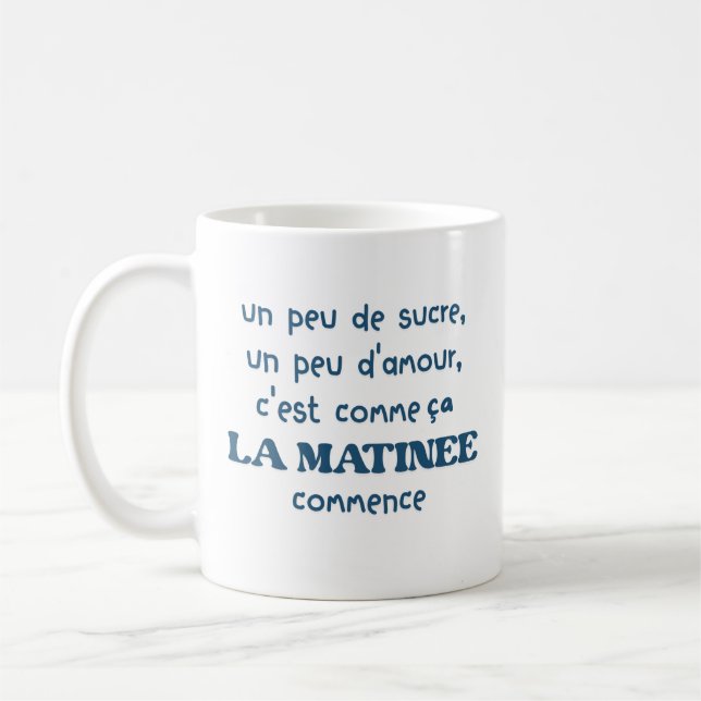 Caneca De Café um pouco de açúcar um pouco de amor é como (Esquerda)