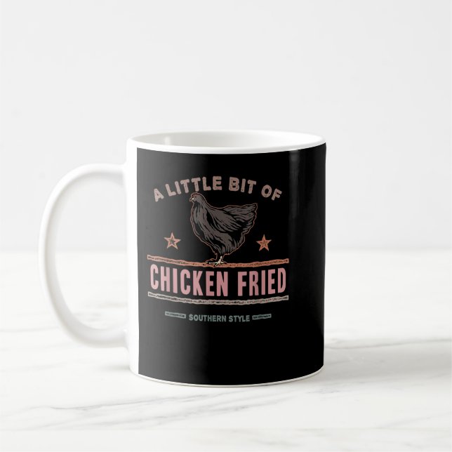 Caneca De Café Um Pouco De Frango Fritado Sul Comida Rápida L (Esquerda)