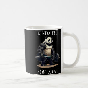 Caneca De Café Um pouco em forma, um pouco gordo, panda da academ