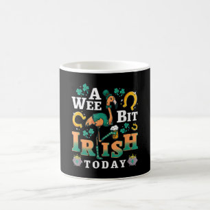 Caneca De Café Um Pouco Irlandês Hoje Rua, Flamingo Do Dia De