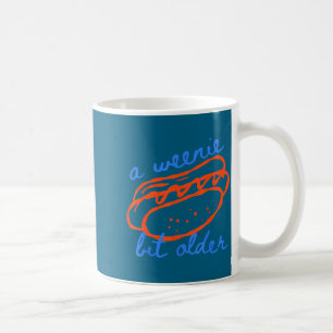 Caneca De Café Um Pouco Mais Velho Design de Aniversário Divertid