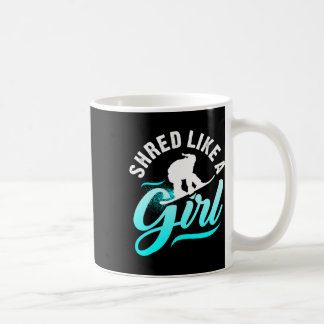 Caneca De Café Um Presente De Menina De Snowboard