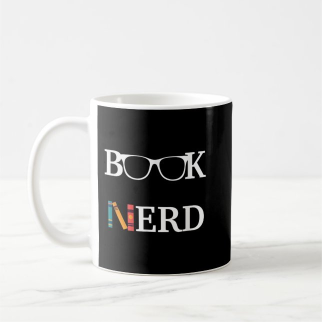 Caneca De Café Um presente engraçado de leitura de Nerd para Bibl (Esquerda)