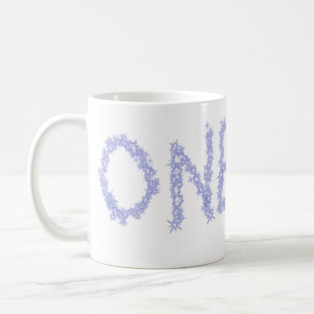 Caneca De Café Um primeiro aniversario moderno de menino brilhant (Esquerda)