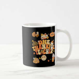 Caneca De Café Um Professor Agradável Ação de Graças Retro outono