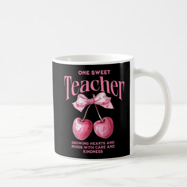 Caneca De Café "Um Professor Doce" Personalizado - Cherries Coque (Direita)