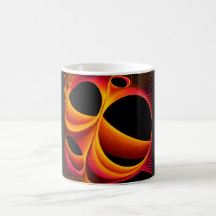 Caneca De Café Um Quadrado Fractal de Mandelbrot Muito Manipulado