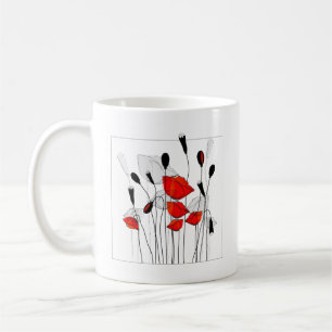 Caneca De Café Um quadro de papagaios vermelhos