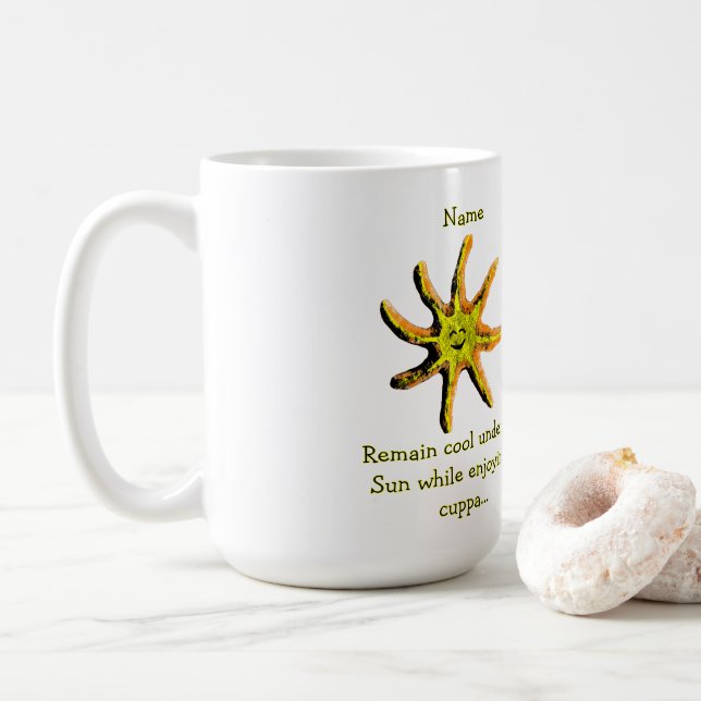 Caneca De Café Um raio de felicidade (Com Donut)