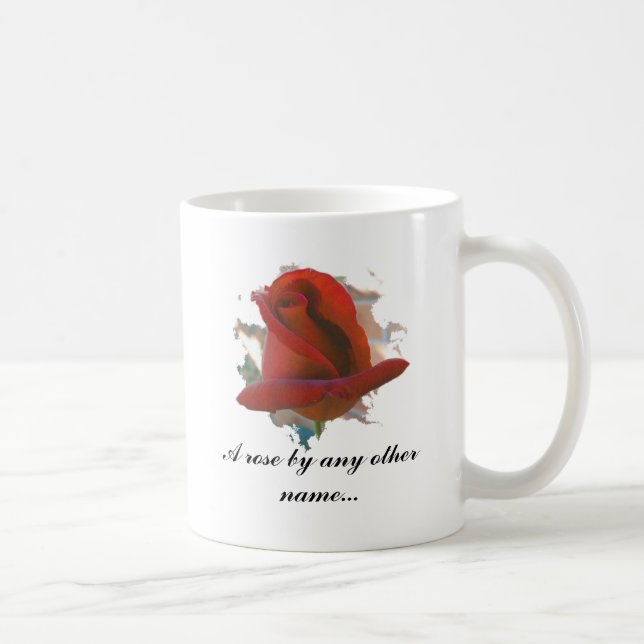 Caneca De Café Um rosa por algum outro conhecido… (Direita)
