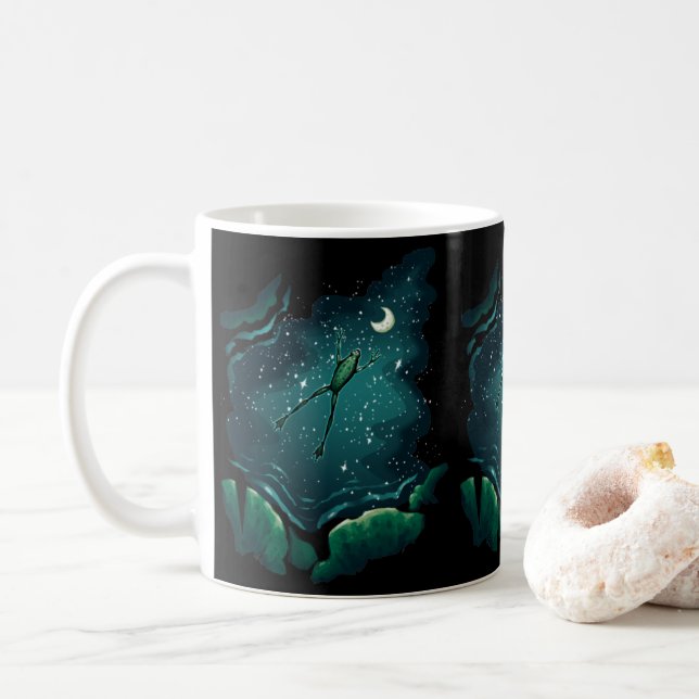Caneca De Café Um Salto Sobre A Lua (Com Donut)
