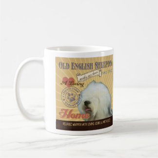Caneca De Café Um Sheepdog inglês velho Loving faz nossa casa da