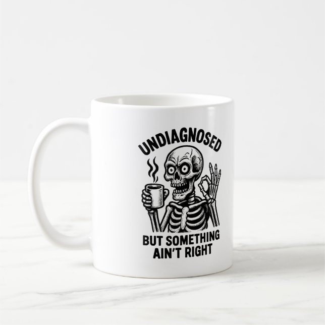 Caneca De Café Um Sinal de Homem de Biscoito de Natal Alegre (Esquerda)