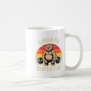Caneca De Café Um Tanto em Forma Meio Gordo Engraçado Urso Fofo L