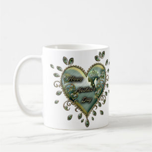 Caneca De Café Um toque de elegância: Dia de as mães feliz.