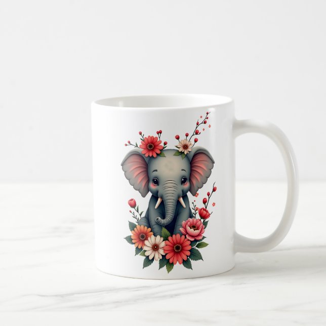 Caneca De Café Um toque do verão: O bebê elefante (Direita)