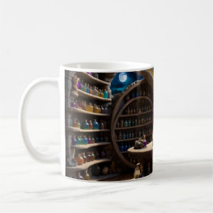 Caneca De Café Um urso e seu estudo mágico
