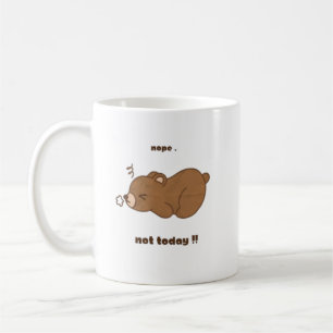Caneca De Café Um urso giro e preguiçoso