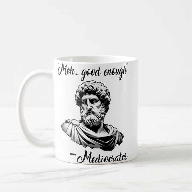 Caneca De Café Um velho grego engraçado, medíocre suficiente (Esquerda)