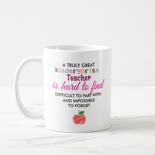 Caneca De Café Um Verdadeiramente Grande Professor de Jardim de I (Esquerda)