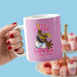 Caneca De Café Um Verdadeiro Amigo Ama Em Todos os Momentos