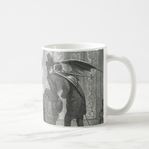 Caneca De Café Um Victorian do beijo/vampiro voado gótico