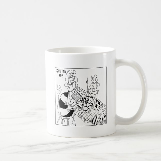 Caneca De Café Uma abelha de acolchoado (Direita)
