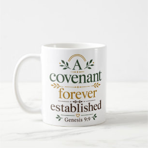 Caneca De Café Uma Aliança Estabelecida para Sempre Promessa Bíbl