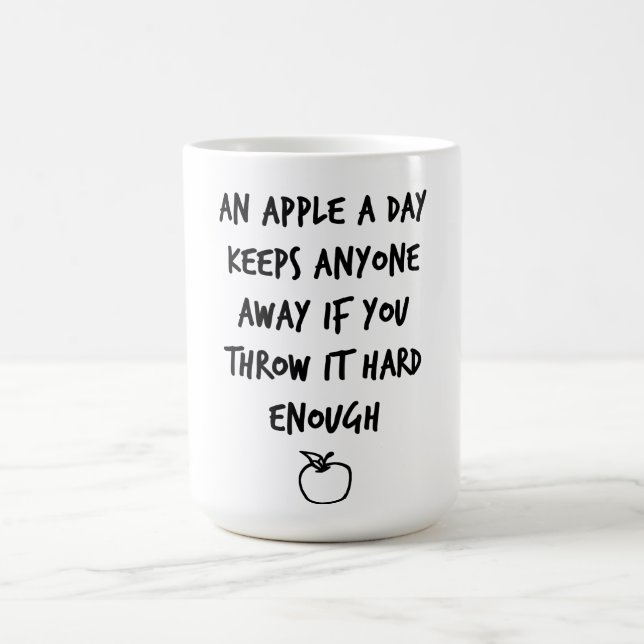 Caneca De Café Uma Apple A Day (Centro)
