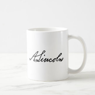 Caneca De Café Uma assinatura de Lincoln