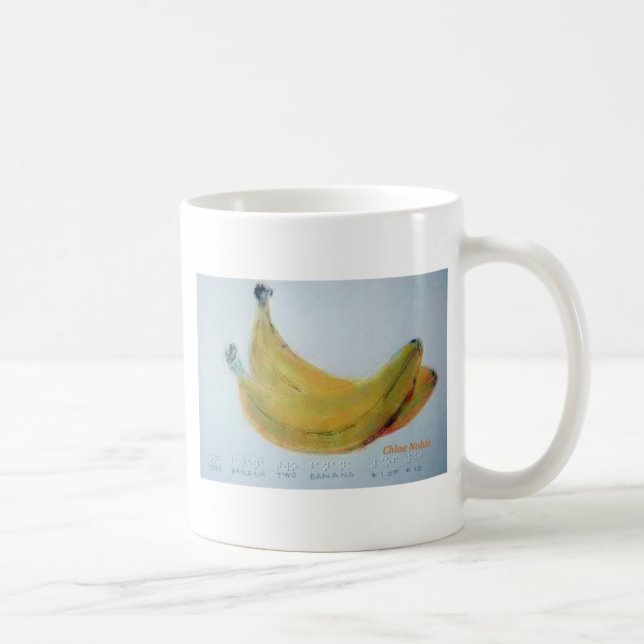 Caneca De Café Uma Banana, Duas Bananas (Direita)