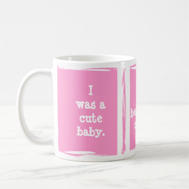 Caneca De Café Uma boa progressão no bebê. Personalize-se! (Esquerda)
