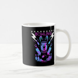 Caneca De Café Uma Boliche Legal De Llama Com Um Relâmpago