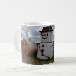 Caneca De Café Uma Cama Clássica de Natal da Farmhouse