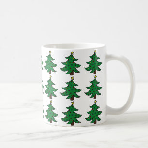 Caneca De Café Uma Cama de Floresta de Natal