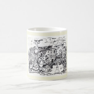 Caneca De Café Uma caminhada noturna para casa