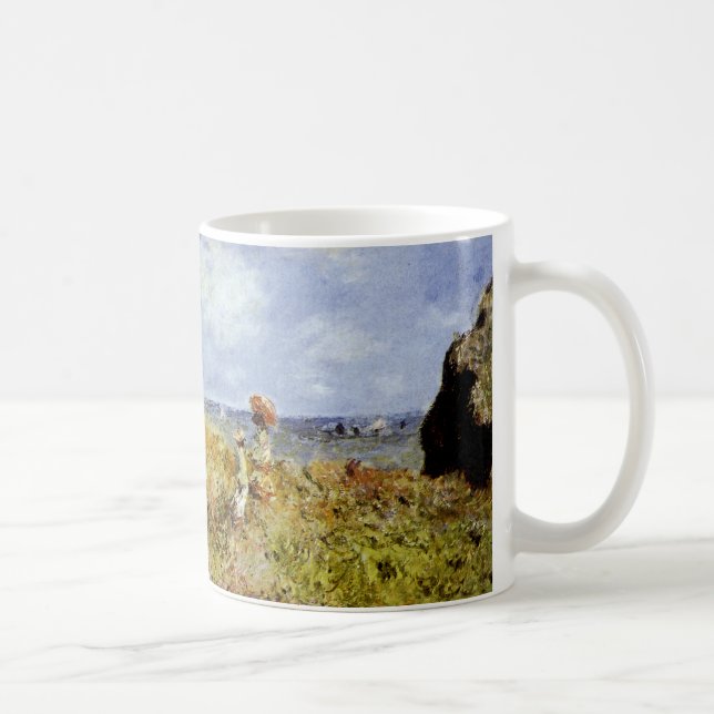 Caneca De Café Uma caminhada sobre as algemas em Pourville (Direita)