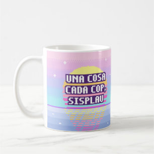 Caneca De Café Uma Coisa De Cada Vez, Por Favor Pixel Mug
