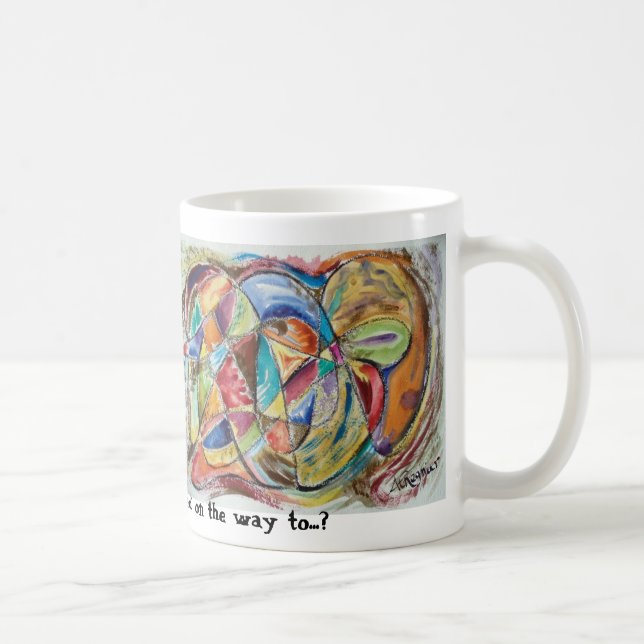 Caneca De Café uma coisa engraçada aconteceu na maneira…? (Direita)