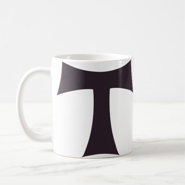 Caneca De Café Uma cruz tau cruz de Santo António (Esquerda)