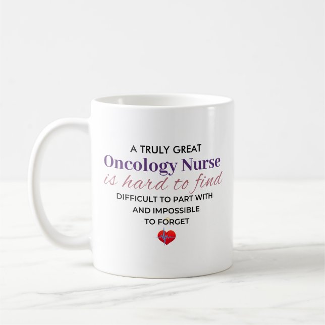 Caneca De Café Uma enfermeira de Oncologia Verdadeiramente Excele (Esquerda)