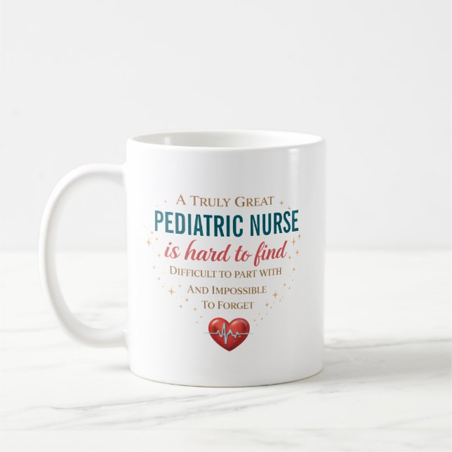 Caneca De Café Uma Enfermeira Pediátrica Verdadeiramente Excelent (Esquerda)